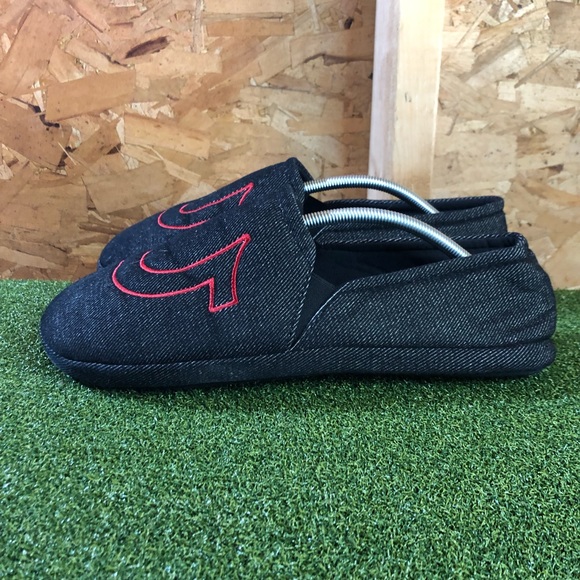 True Religion Black Comfort Slip On Slippers Men’s 11 - 12 - Picture 4 of 8